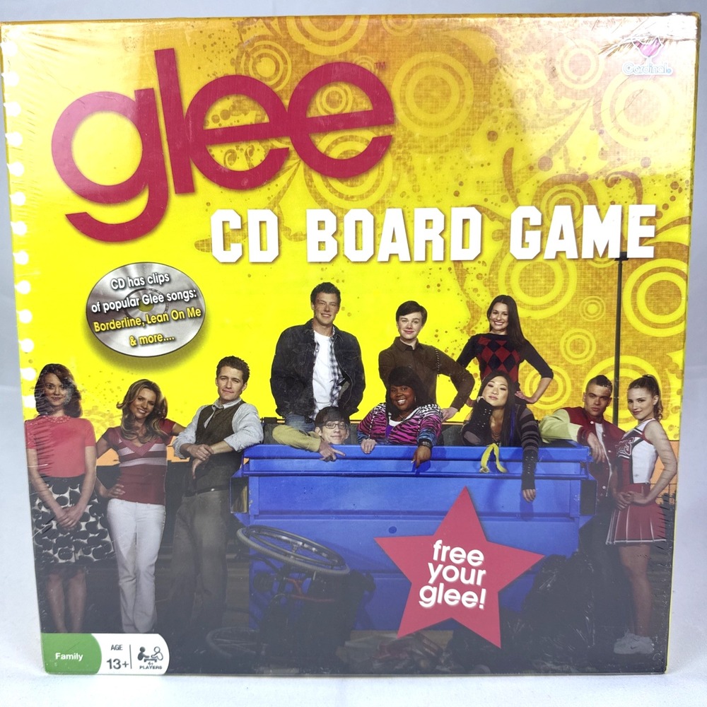 2010 Glee CD Board‎ Game by Cardinal – Factory Sealed (Back Wrap Open/Dirty)